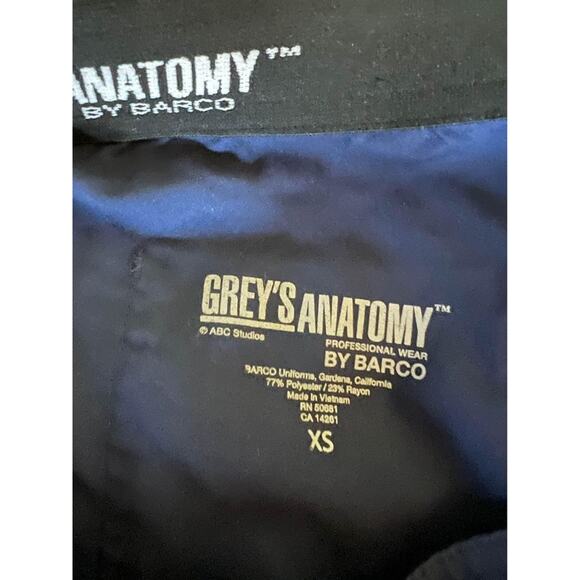 Set 2 Pairs Grey’s Anatomy Scrub Pants Navy Blue XS - Picture 1 of 6